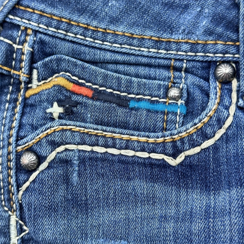 Ariat Ruby Jeans distressed hem boho pockets - Picture 8 of 14